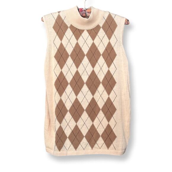 Vintage EP Pro Argyle Sleeveless Sweater Vest - Picture 1 of 4
